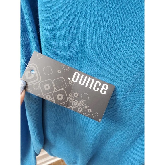 Ounce Women's Solid Blue Viscose Long Sleeve Pullover Knit Sweater Size 2XL - Picture 7 of 11